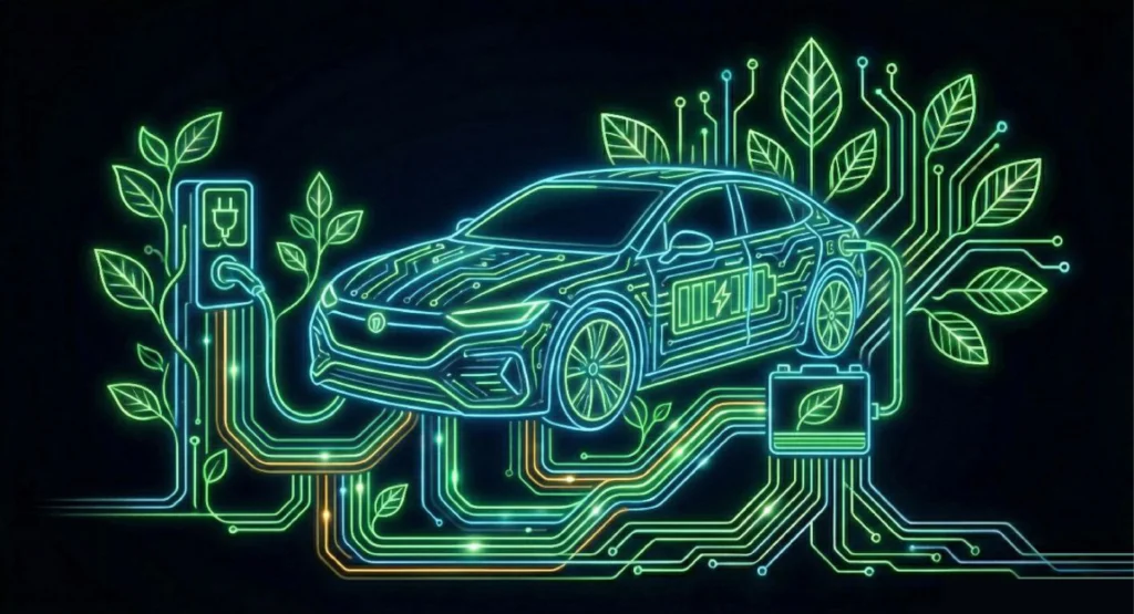 Ökologische Verantwortung über die digitale Welt hinaus: CO2-neutrale Geschäftstermine dank E-Mobilität.