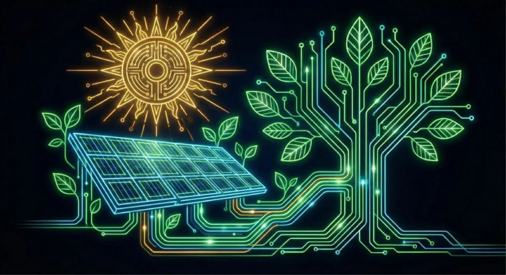 Nachhaltige Web-Agentur: Klimafreundliche Infrastruktur für Webentwicklung und Design, betrieben durch die eigene Photovoltaikanlage.